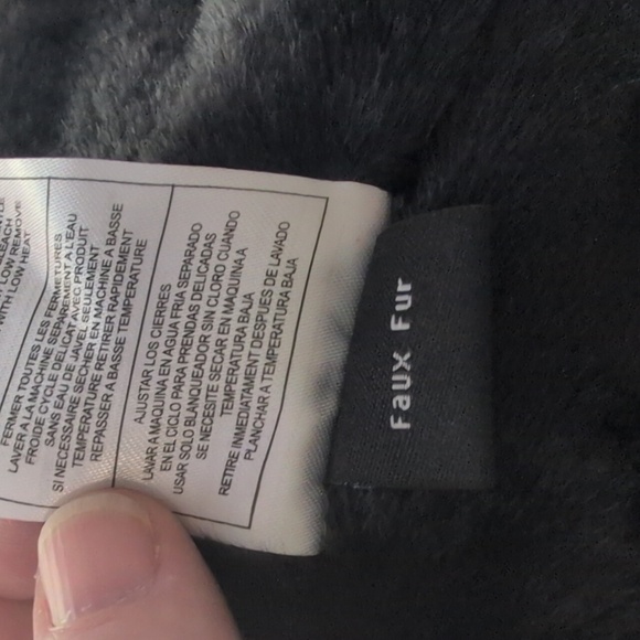 Steve Madden Silver Quilted Puffer Jacket Parka Faux Fur Lined NWT - Picture 15 of 15